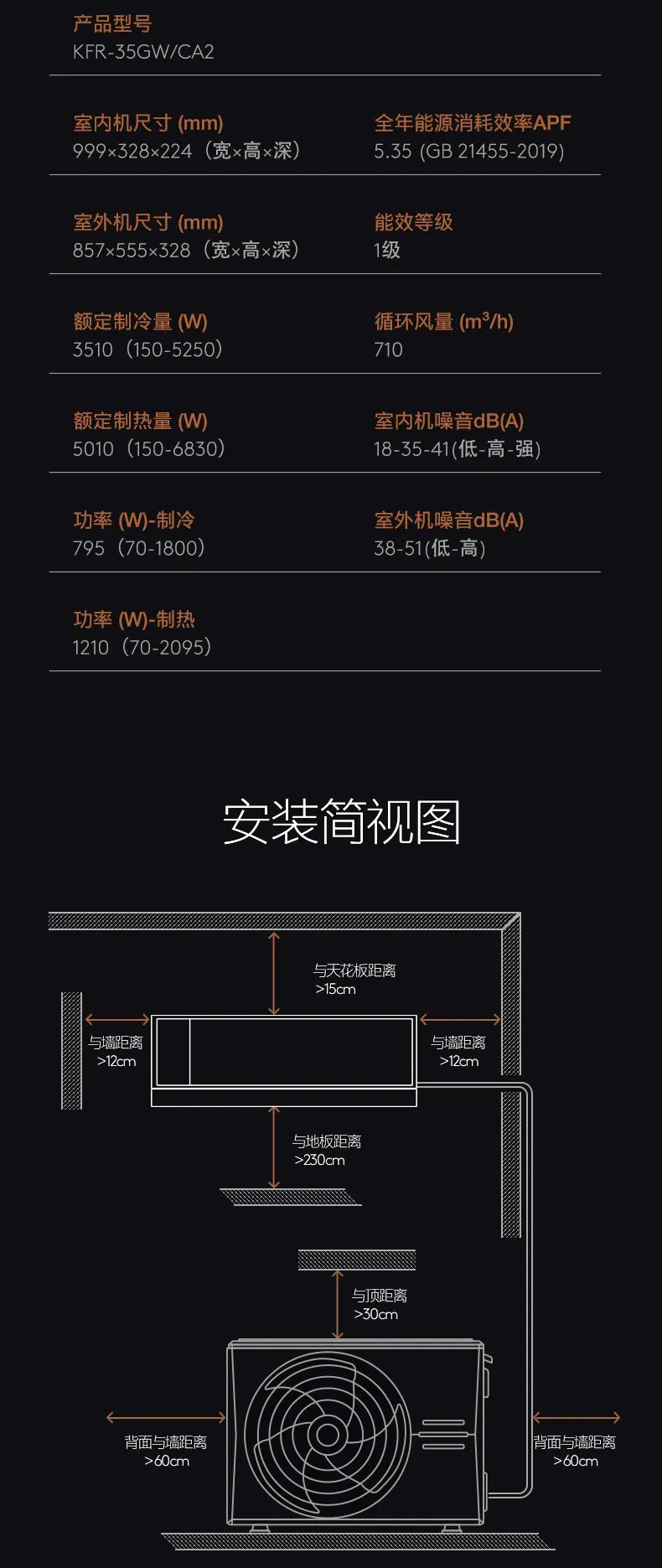 COLMO家用空調(diào)掛機星圖系列極境掛機