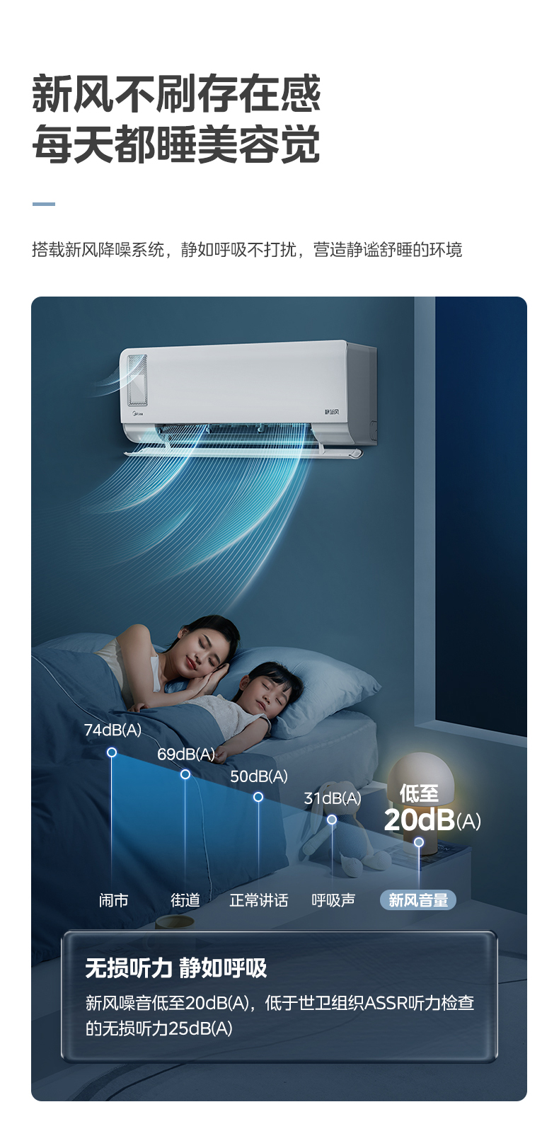 美的 智能掛機(jī) 靜新風(fēng) KFR-35GW/N8XF1-1