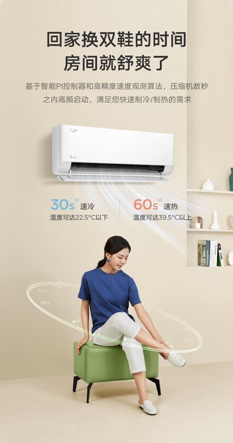 美的 智能掛機 極地白 KFR-35GW/B2