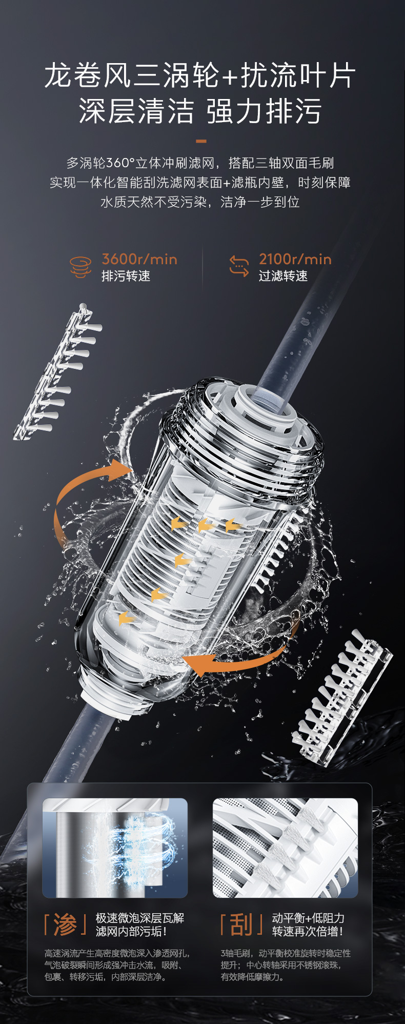 COLMO 管道式凈水機 月巖灰 CWQZ-A25S