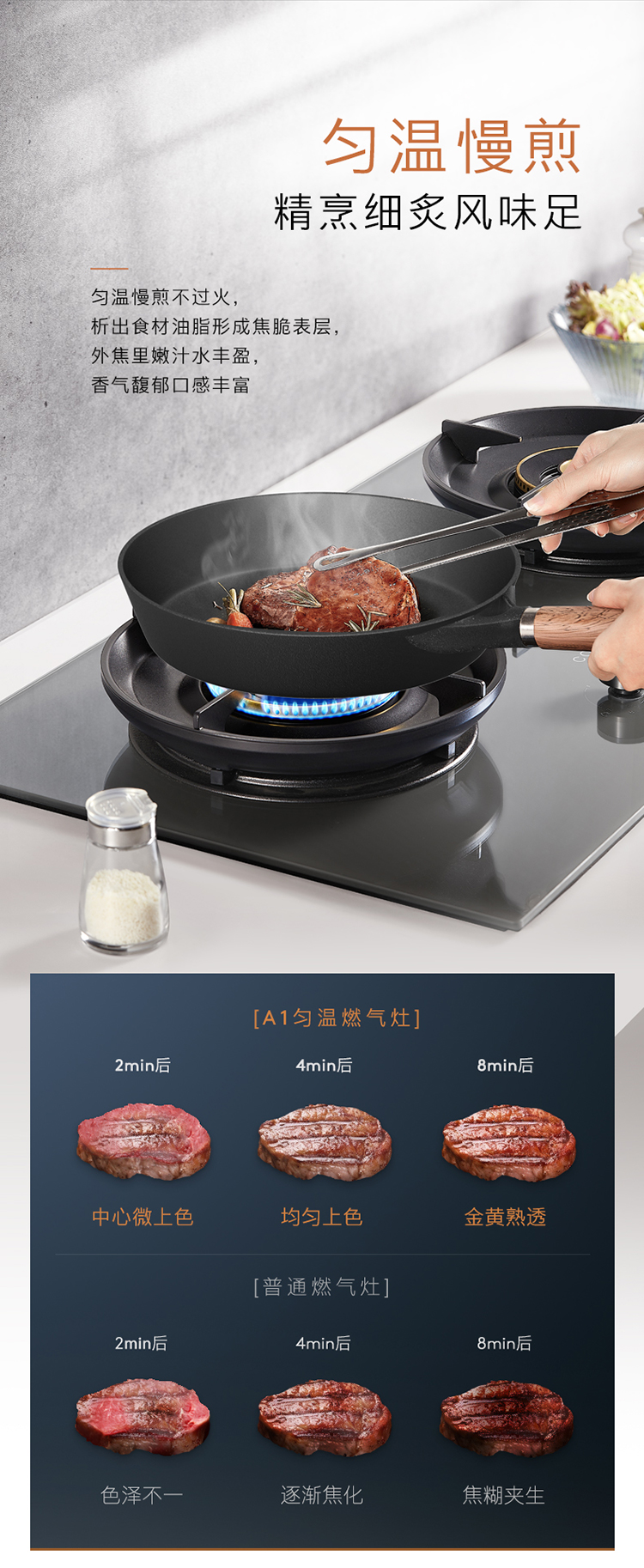 COLMO 嵌入式燃?xì)庠?月巖灰-雙邊定時 JZT-CYT52-A1