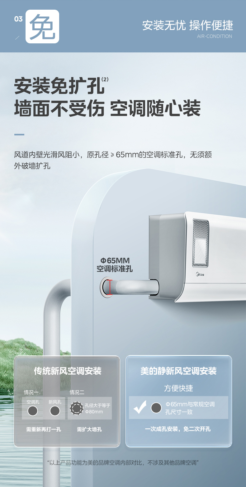 美的 智能掛機(jī) 靜新風(fēng) KFR-35GW/N8XF1-1