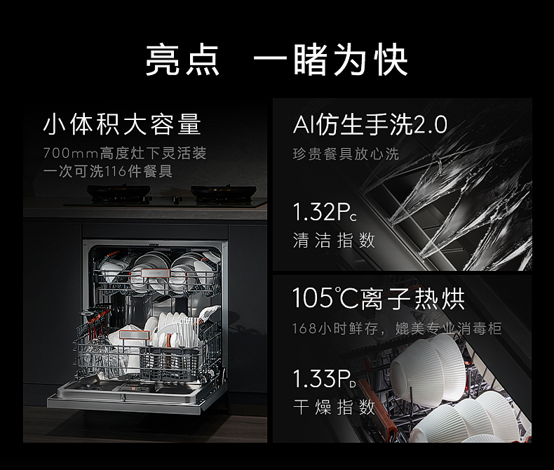 COLMO 柜式洗碗機 CDE16S-A3