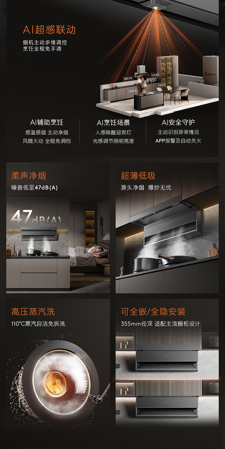 COLMO T型煙機(jī) （NFC+智能WIFI+顯示板燒錄）CXWP928W-YS2A